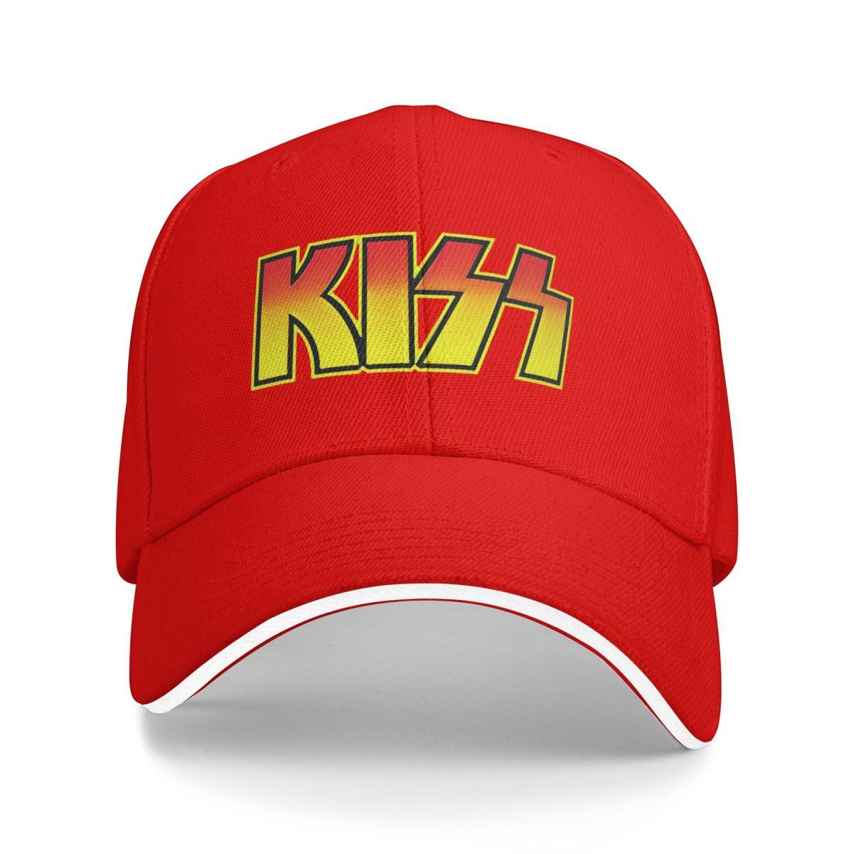

Унисекс Бейсболки Кепки с Логотипом Kiss Летние Уличная Одежда Спортивные Кепки Хип-Хоп Кепка Кепки One Size
