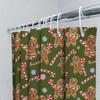 Green Shower Curtain Gingerbread Man Pattern For Christmas Decorations In Bathroom Accessories Home Living Room Decoration Suppl