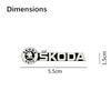 Car Sticker Car Styling Audio Speaker Decorate Sticker 3D Aluminum Badge Emblem Decals For Skoda Fabia Superb Octavia A2 A3 Rapi