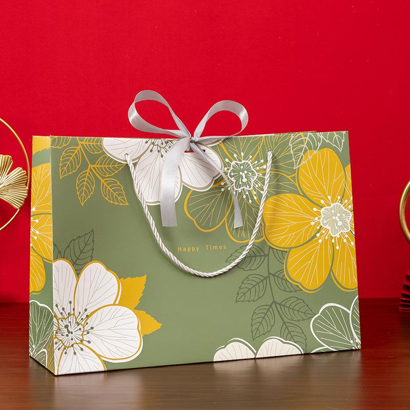 

Joyful Packaging Bag, Red, Souvenir Gift Bag, Candy Bag, Candy Packaging Bag, Compatible with Ribbon Pack of 10