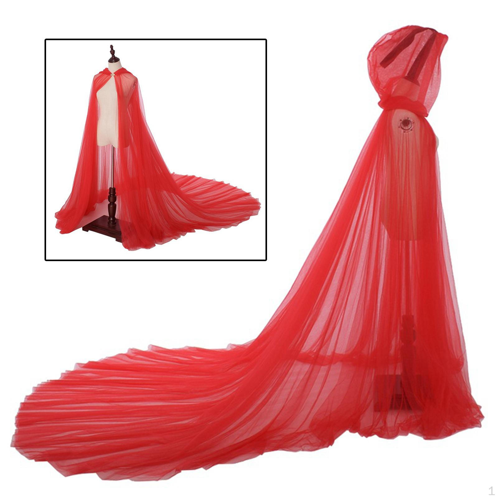 

Накидка из тюля, длинные универсальные моющиеся мягкие винтажные сетчатые плащи для свадьбы красный