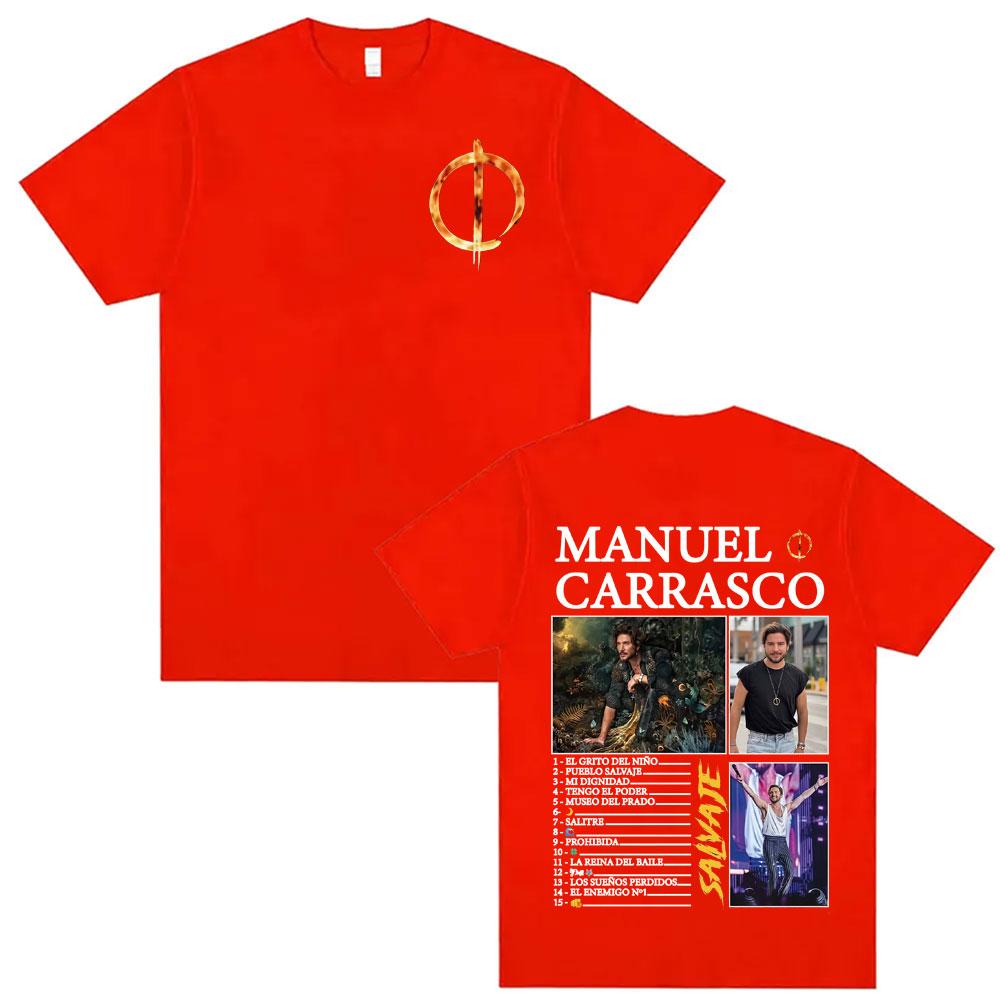 Rapper Unisexuel Carrasco Album Tour Printed T Shirts Unisexs Clothing Comfort 100 Cotton Tee Shirt Unisex Hip Hop Oversized TShirt