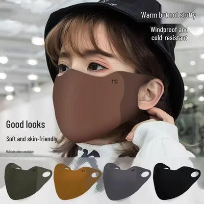 Winddichte Warme Maske für Männer und Frauen, Verbessert die Gesichtsform, Kälteschutz, 3D Staubdicht, Herbst/Winter Maillard Verdickter Stil