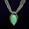 Bohemian Water Drop Pendant Necklace: Retro Ethnic Style Fashion Alloy