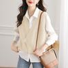 Trendy Women's Spring Knit Sweater Vest Cardigan