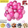 Rosa Metallic Ballonkette Set für Geburtstagsfeier Dekorationen