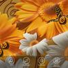 Sunflower Butterfly Floral Print Duvet Cover Set Comforter Cover Bedding Set No Filler Boho Adult Bedroom Soft Bedding Decor