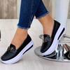 Duże rozmiary Platforma Damskie buty Casual Pojedyncze buty Damskie Metalowa klamra Jeden pedał Lazy Shoes Loafers
