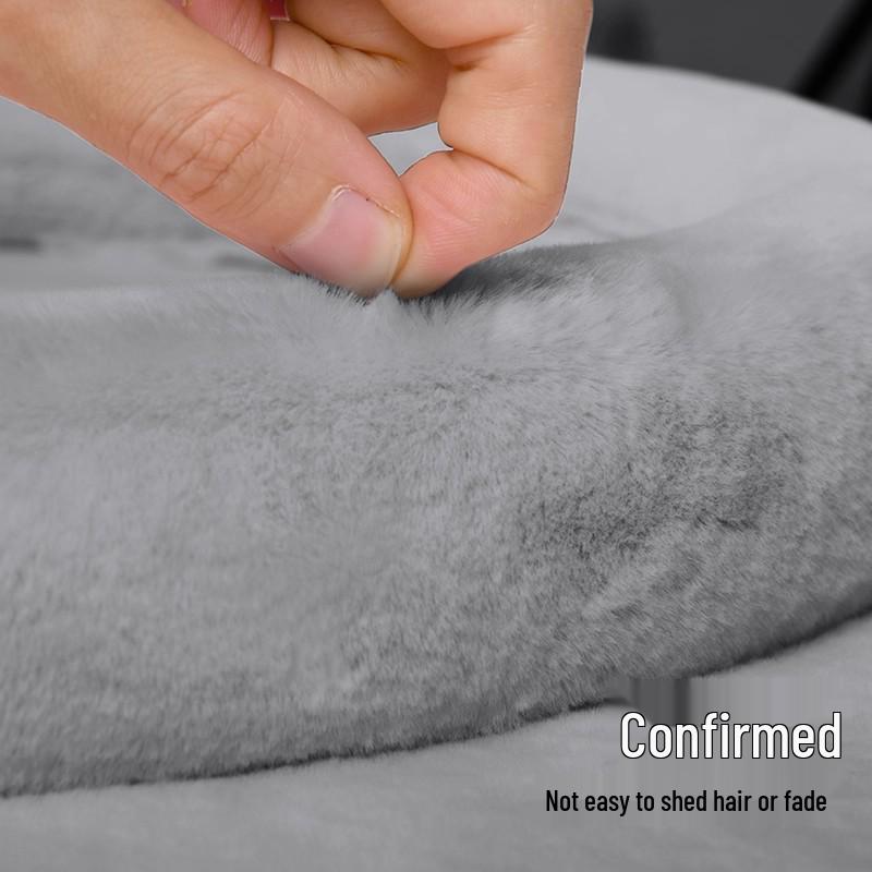 Men's & Women's Anti-Slip Winter Plush Steering Wheel Cover, O-Shape Fleece for Warmth