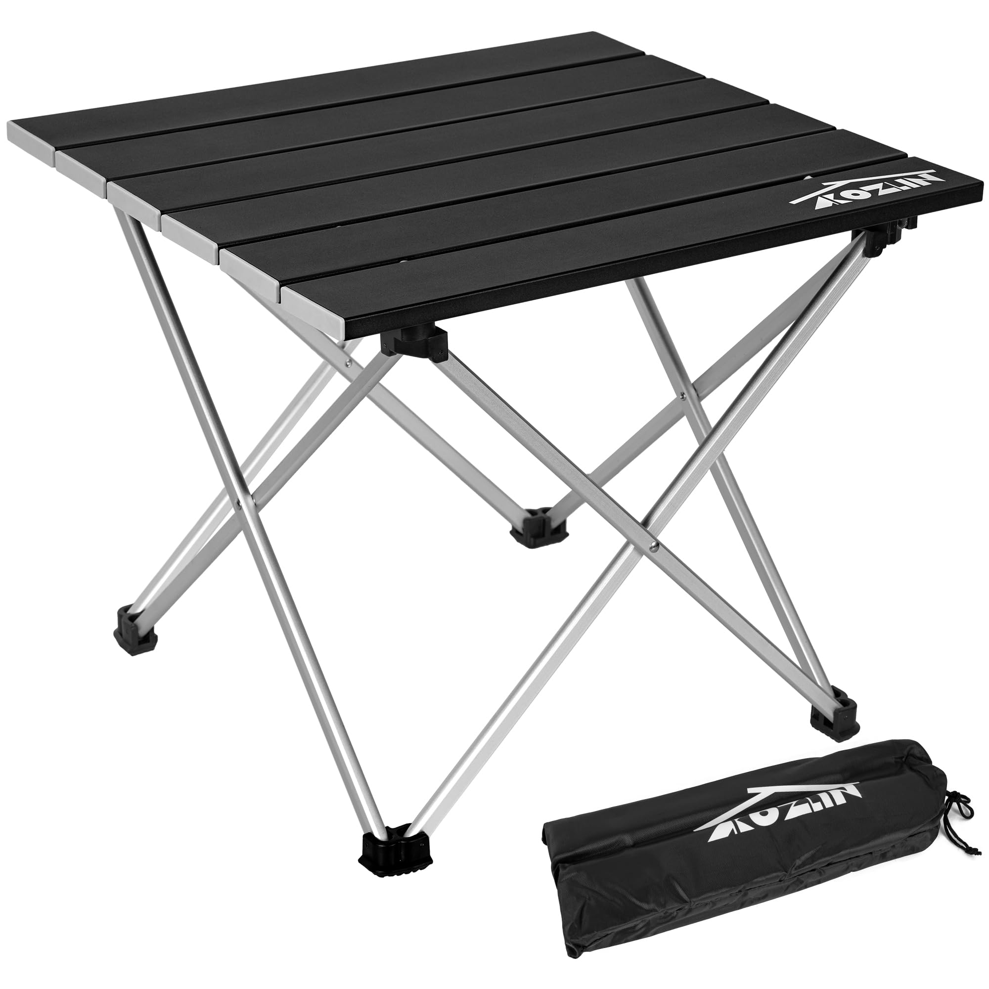 

AKOZLIN Camping Aluminum Roll Folding Outdoor Ultra Comes with Storage Perfect for Outdoor Sports 39 x x 32cm Table, Table, Table, Lightweight, чёрный