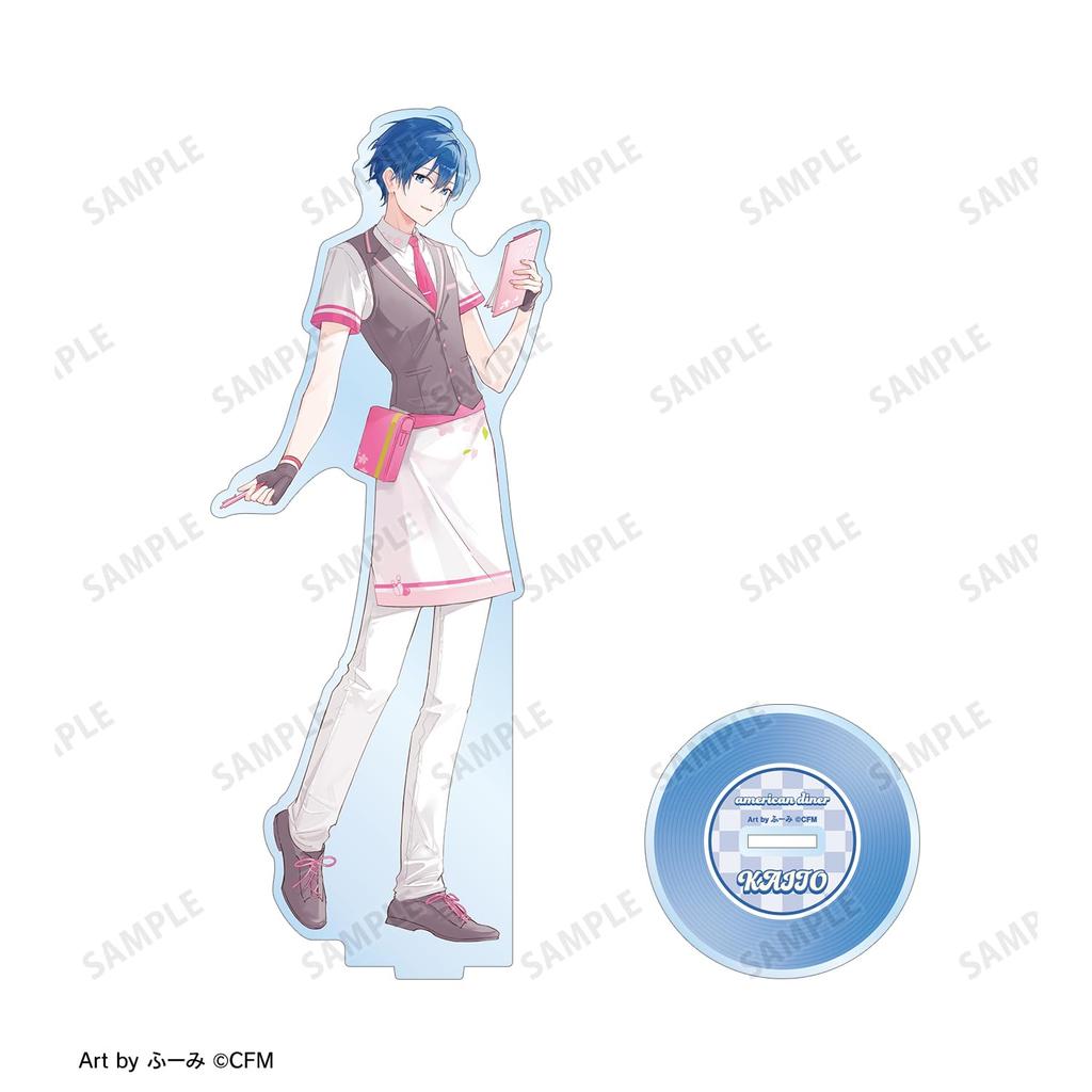 Sakura Miku Original Illustration KAITO American Diner Art by Fuumi Big Acrylic Stand ver.