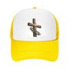 Rustic Faith Cross Thorn Emblem Mesh Baseball Cap Casual Hat Outdoor  For Womens Unisex FeUnisex