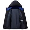 Men's Down Jacket Winter Korean Slim Warm Color Matching Casual Coat Men