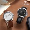 Toleuso T106L Combe Engraving Watch Leather Men'S Watch