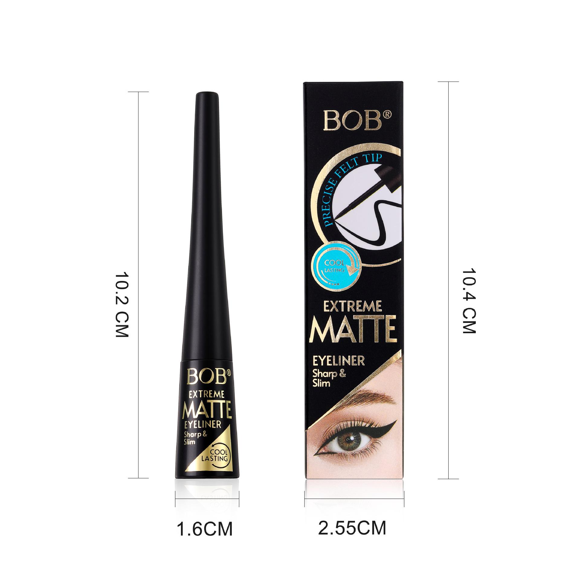 Makeup BOB eyeliner waterproof non-smudging quick-drying long-lasting non-makeup matte beginner eyeliner pen 4ml