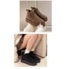 2025 Fall/Winter New Arrival Women's Chunky-Soled Snow Boots with Fleece-Lined Cotton Inner, Round-Toe Slip-On Cotton Boots