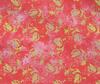 oneOone Cotton Flex Bright Red Fabric Batik Quilting Supplies Print Sewing Fabric By The Yard 40 Inch