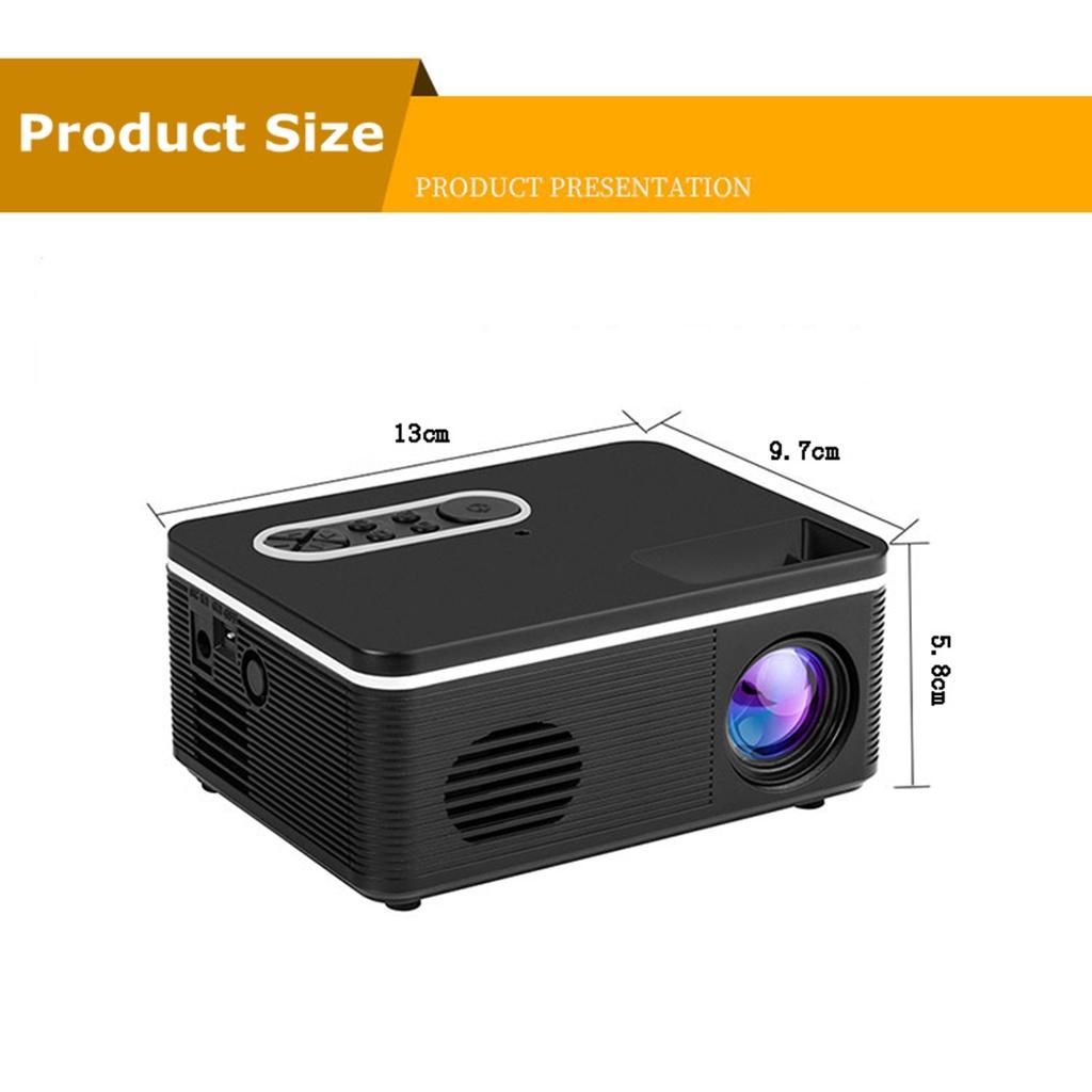 30000 Std. 1080P HD LED Tragbarer Projektor 320x240 Auflösung Multimedia Heimkino Film Beamer Video Theater