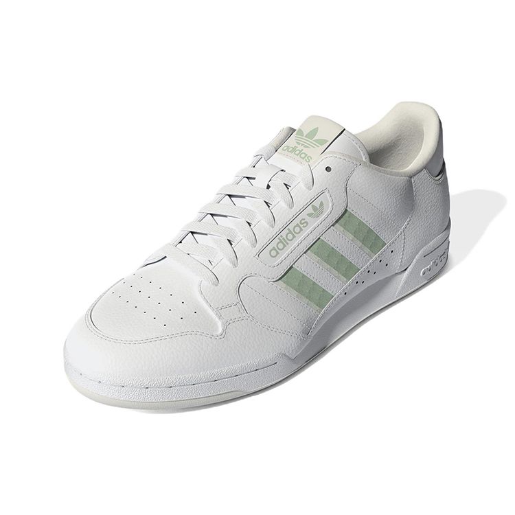 adidas Continental 80 Stripes Cloud White Linen Green Off White Unisex Sneakers GX1914