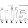 Travel Containers Bottles Cosmetics Vacations for Airplane Luggage Cosmetic Bag