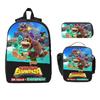 Donkeys Kongs Bananza Games Kids Backpack Lunch Box Pen Bags for Boys Girls Backpacks School Bag Bookbag Set