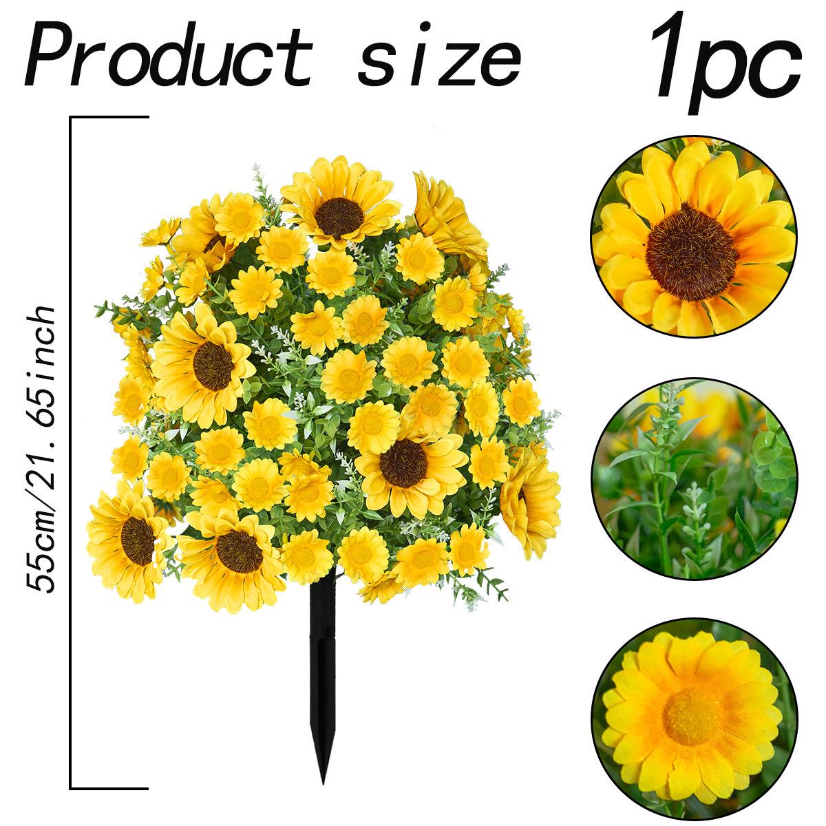 Весенние искусственные цветы: Маргаритки, Подсолнухи и Лаванда для Сада и Домашнего Декора