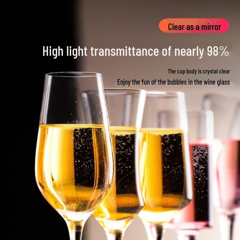 Elegant Crystal Champagne Flute Set