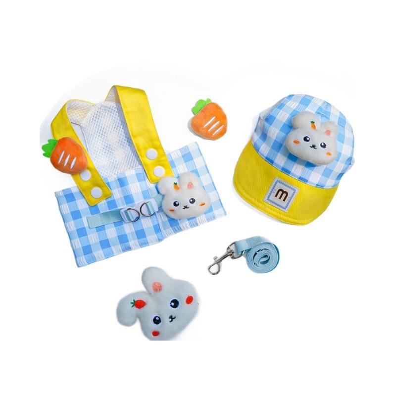 Dog Four-season Pet Chest and Shoulder Straps, Leash Sets, Dog and Cat Pet Clothes, Dog Supplies, Outdoor Compartments