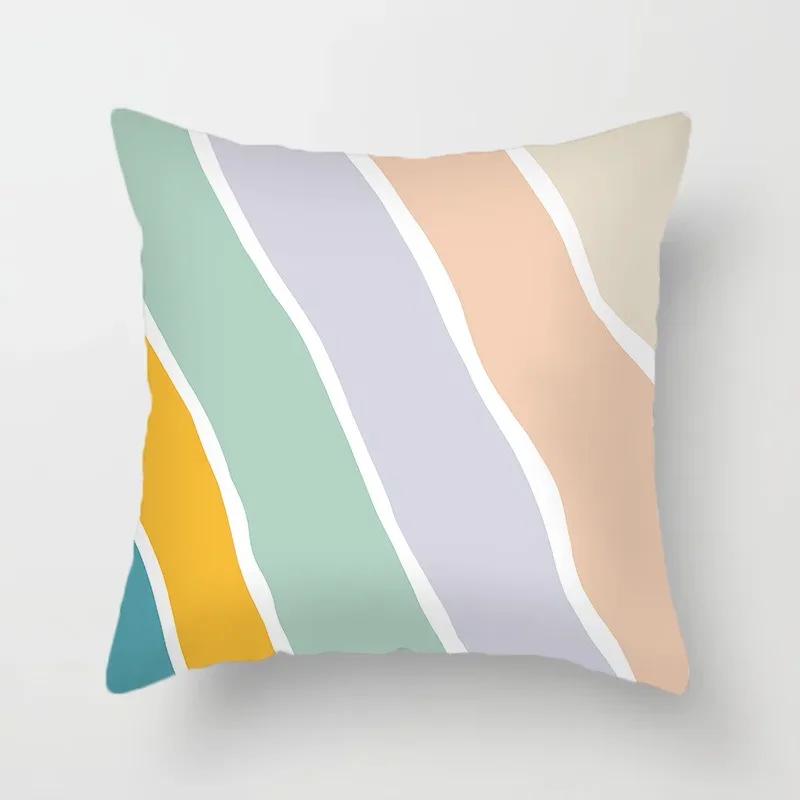 Luxuriöse Heimdekoration Kissenbezug Einfache Aquarell-Fließmalerei Büro Sofa Auto Kissenbezug