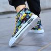 Chaussures en Toile Graffiti pour Homme Sneakers Montantes Graffiti Street Art Chaussures Décontractées Personnalisées Personnaliser Chaussure Enfants et Adultes