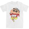 Men's Shinchan Marathon 904 T-Shirts Pure Cotton Top Tees Summer Street Style Short Sleeves T Shirt
