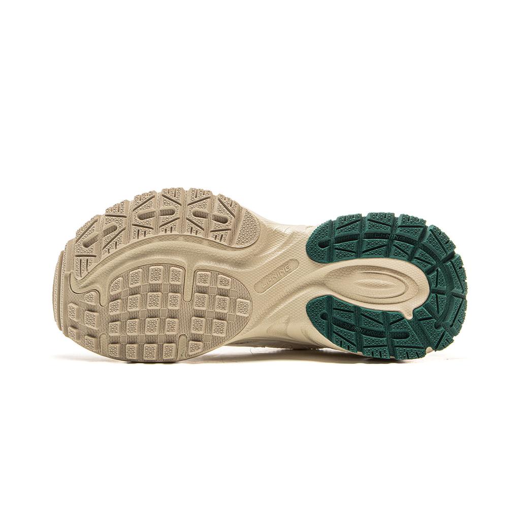 New LiNing Star Ring Slip Resistant, Abrasion Resistant, Breathable Low Top Casual Shoes Women's White Green AGCV112-1