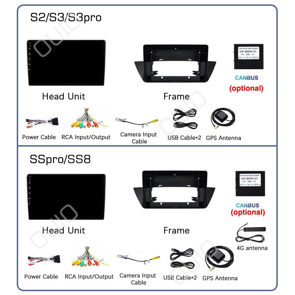 2din Android10 Car Radio Multimedia Player Carplay Auto GPS Navigation DSP NO DVD For BMW X1 E84 2009 2010 2011 2012