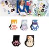 5Pcs PVC Magnetic Bookmarks Kitten Paws Magnetic Book Page Clip Thoughtful Present For Book Lover Teacher Reader Friend