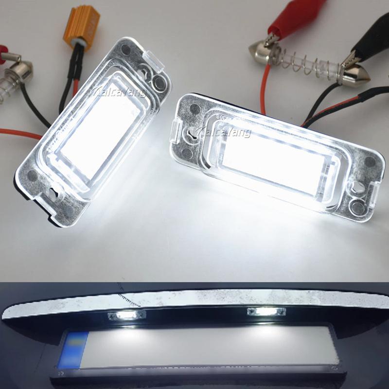 For Mercedes Benz ML-Class W163 W164 GL-Class X164 R-Class W251 GL ML 350 450 500 550 320 ML63 2PCS LED License Plate Light Lamp