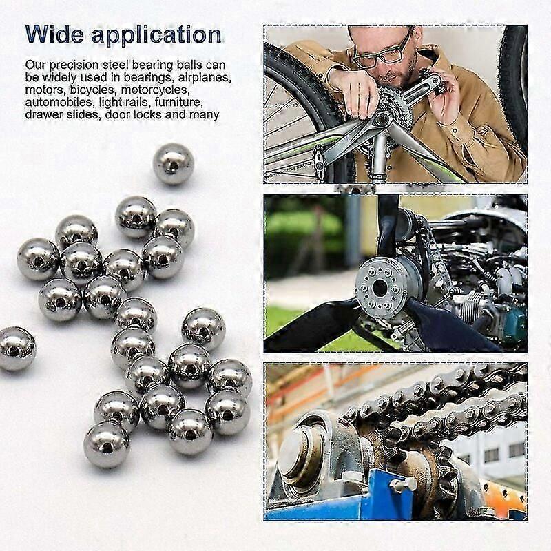 510 Pcs Solid Precision Chrome Steel Bearing Ball Assortment Kit Combination 2mm-8mm Used in Bicycle