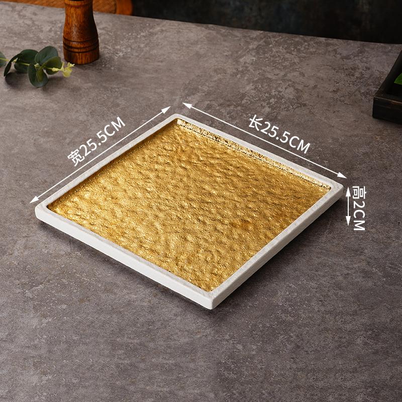 Talíř na sushi v japonském stylu Kreativní špičkové grilovací keramické talíře Retro lehký luxusní podnos na občerstvení Vynikající domácí nádobí