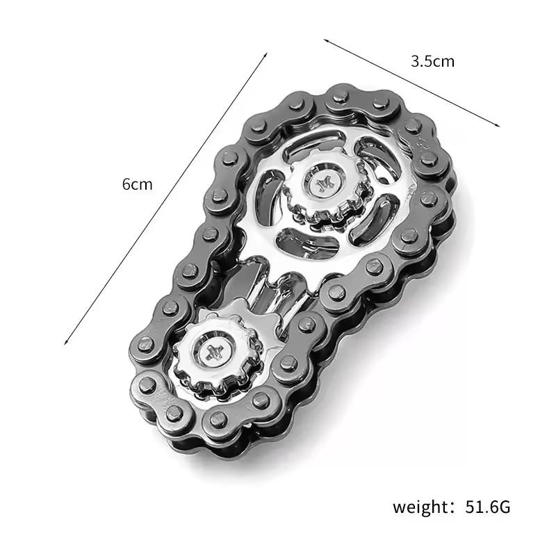 Metal Fidget Spinner Office Desk Toy Stress Relief Gears Hand Spinner for Adults Desk Decoration Home Decor Relieve Stress Relax