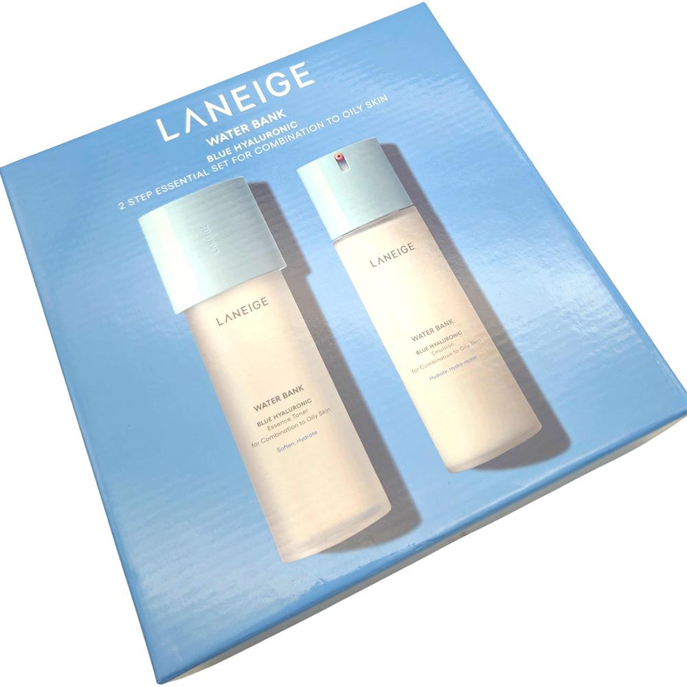 LANEIGE Water Bank Blue Hyaluronic Coffret essentiel en 2 étapes (pour peaux mixtes à grasses)