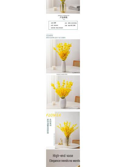 Dancing Orchid High-Quality Artificial Floral Arrangement for Living Room and Dining Table Decoration