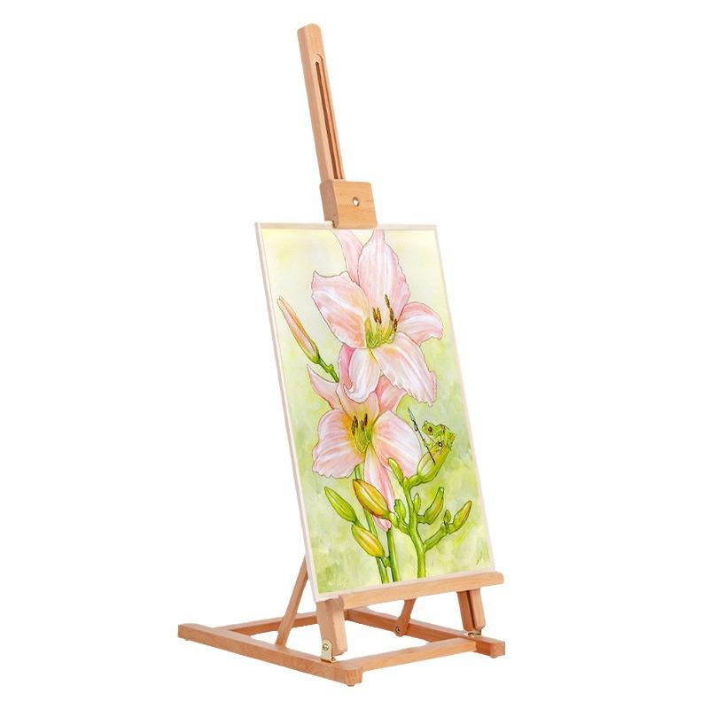 Wooden Foldable Desktop Easel for Kids - Tabletop Art Stand