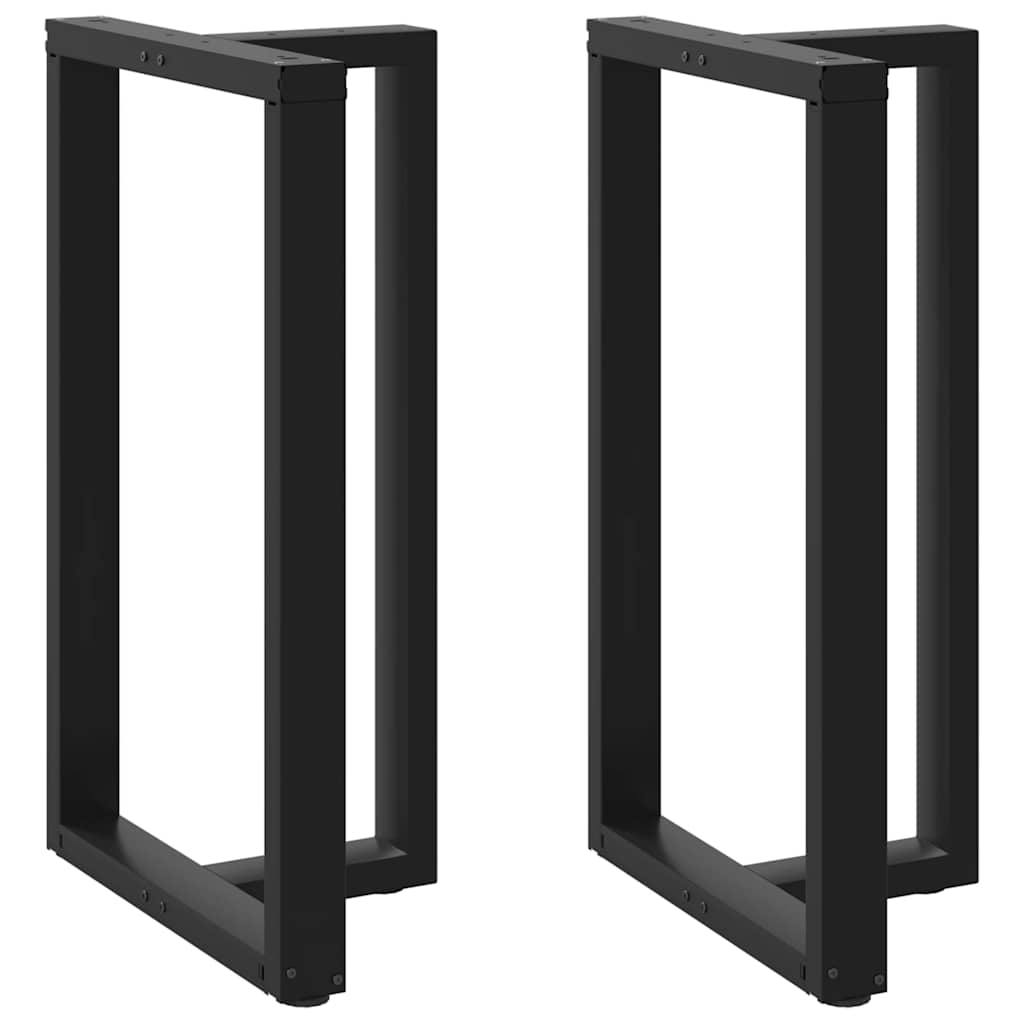 Vidaxl Bar Table Legs, 2 Pcs, Black, 60X35X(100-101)Cm, Steel