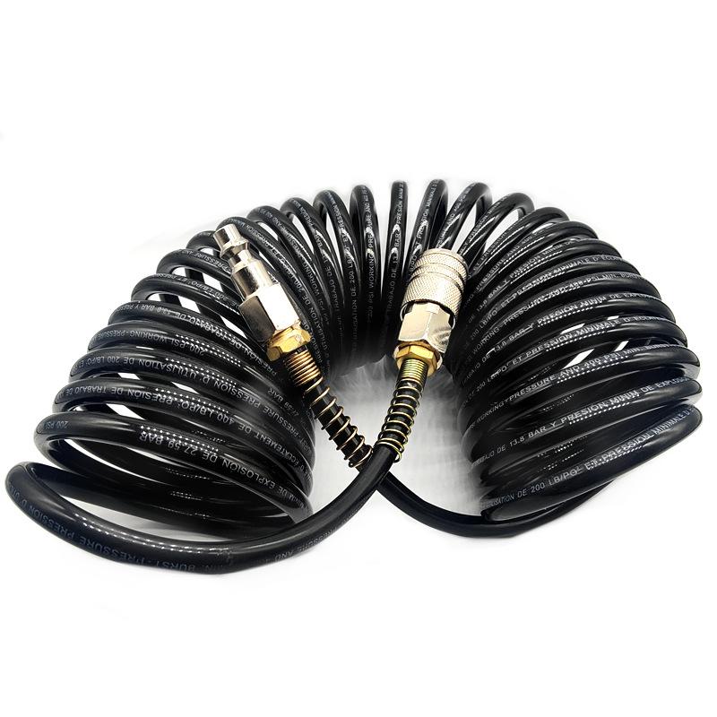 Pu Air Duct 5 X 8 X 7.5M Flexible Hose Air Compressor Pvc Pipe Pe Pneumatic Air Duct With American Quick Connector