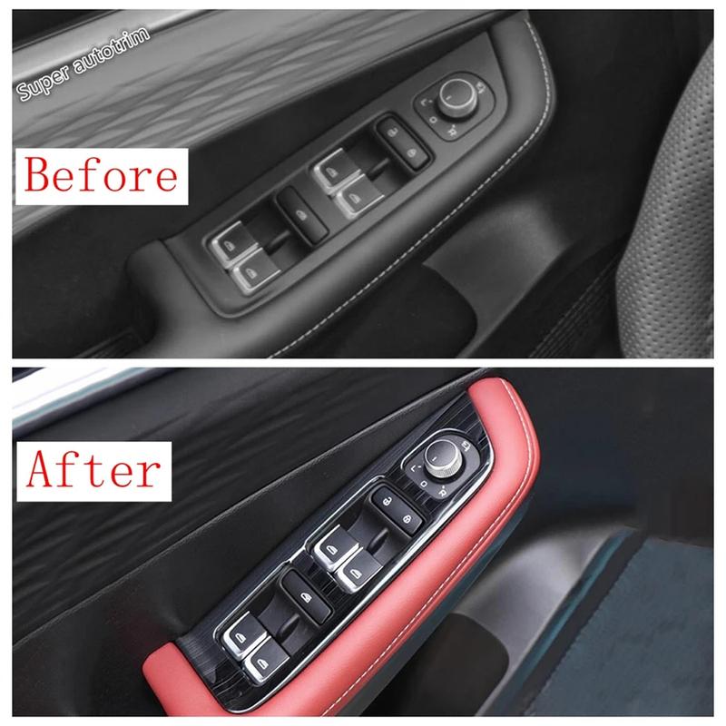 Car Inner Door Window Glass Lift Panel Button Switch Frame Cover Trim Accessories For Geely Coolray SX11 / BelGee X50