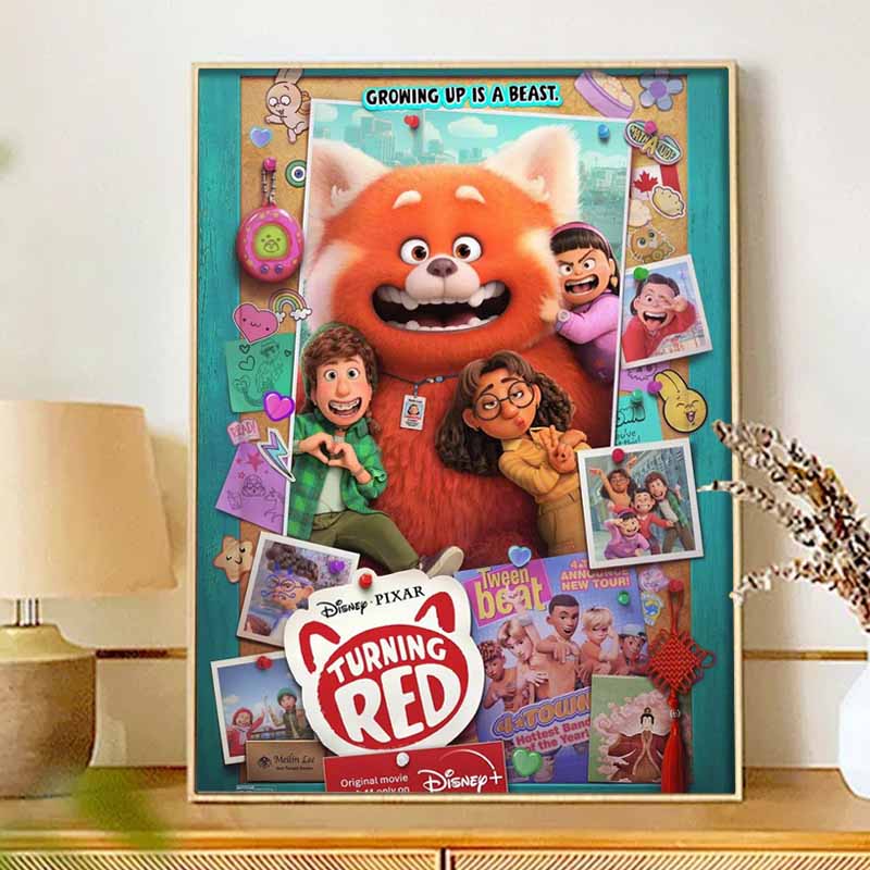 Disney Turning Red Diamond Painting Kit Diamond Hand Embroidery 5D DIY Diamond Art Home Decor Creative Handicrafts Supplies Gift