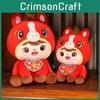 Year Of The Horse Plush Toy With Pp Cotton Filling For Lunar New Year Gift