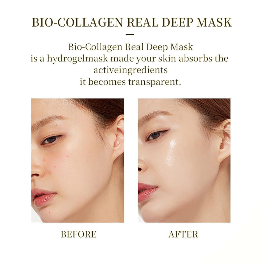 FLUZOV Bio-Collagen Overnight Mask, Facial Collagen Lifting Hydrogel Masks, Pore Minimizing, Reduce Wrinkles, Overnight Hydrating,Enhanced Skin Ela