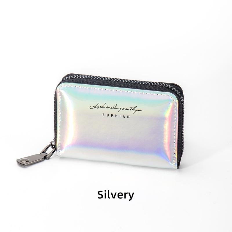 Cross-Border Laser-Design Card Holder: Stylish, Lightweight, Multifunctional Zipper Wallet
