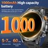 LIGE New 1000mAh Capacity Battery Smart Watch LED Flashlight Outdoor Mountain Climbing Cycling Sports Health Monitor Smartwatch