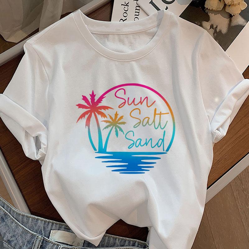 Salt Water and Sun Shine Graphic T Shirts Unisex TShirt Summer Short Sleeve Beach Vacation Tee Summer Vibes Tshirt Unisex Tees